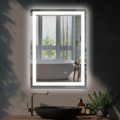 ZUN LED Bathroom Vanity Mirror with Light,20x 28 inch, Anti Fog, Dimmable,Color Temper 5000K,Backlit + W1135P154127
