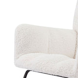 ZUN Comfy Upholstered Lounge Chair Rocking Chair with High Backrest, for Nursing Baby, Reading, Napping W876127878