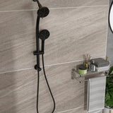 ZUN Multi Function Dual Shower Head - Shower System with 4.7" Rain Showerhead, 8-Function Hand Shower, W124362274