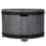 ZUN Hot Sales Product Faux Wood Grain Gas Fire Pit Table, Create A Wild-joy Resort On Your Patio With W2029120113
