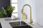 ZUN Gold Kitchen Faucets with Pull Down Sprayer, Kitchen Sink Faucet with Pull Out Sprayer, Fingerprint W928110780