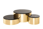 ZUN Modern Style 3PC CT805-3 Coffee Table Set in Gold B009127704