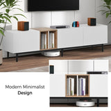 ZUN Modern TV Stand for 80'' TV with 3 Doors, Media Console Table, Entertainment Center with Large WF302939AAK
