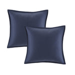ZUN 7 Piece Flocking Comforter Set with Euro Shams and Throw Pillows B035128900