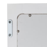 ZUN 3-tier Single Door Mirror Indoor Bathroom Wall Mounted Cabinet Shelf White 79239339
