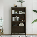 ZUN Bridgevine Home Joshua Creek 60 inch high 4-shelf Bookcase, No Assembly Required, Barnwood Finish B108131552