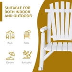 ZUN Outdoor Wooden Rocking Chair, Rustic Adirondack Rocker with Slatted Seat, High Backrest, Armrests W2225142466
