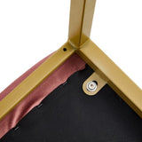 ZUN Cheap Modern Design High Counter Stool metal legs Kitchen Restaurant Bean paste velvet Bar Chair W21053814