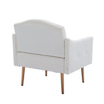 ZUN COOLMORE Accent Chair ,leisure single sofa with Rose Golden feet W39536355