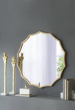 ZUN D40" Round Sunburst Wall Mirror with Gold Finish, Wall Decor Mirror for Entryway Bedroom Living Room W2078135184