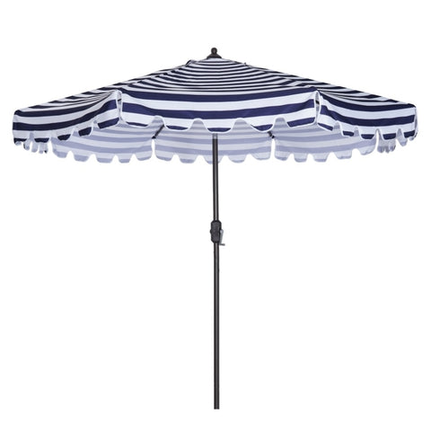 ZUN Outdoor Patio Umbrella 9-Feet Flap Market Table Umbrella 8 Sturdy Ribs with Push Button Tilt and W41921425