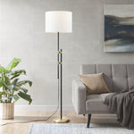 ZUN Asymmetrical Adjustable Height Metal Floor Lamp B03595710