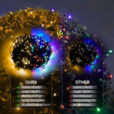 ZUN Christmas Lights Outdoor, 197 FT 580 LED Christmas Decorations Lights/Waterproof String Fairy Lights 44505930
