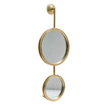 ZUN 2 Circle Mirrors for Wall Decor, Unique Contemporary Wall Mirror for Living Room Bedroom W2078135186