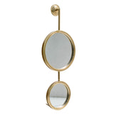 ZUN 2 Circle Mirrors for Wall Decor, Unique Contemporary Wall Mirror for Living Room Bedroom W2078135186