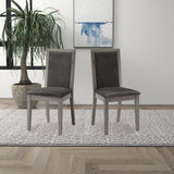 ZUN Dining Chairs Set of 2 Wood Dining Room Chair with MDF + sponge Back, Kitchen Room Chair Side Chair, W876126495