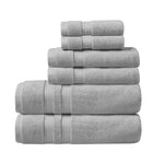 ZUN 100% Cotton Feather Touch Antimicrobial Towel 6 Piece Set B03595634