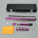 ZUN Cupronickel C 16 Closed Holes Concert Band Flute Rose Red 25127751