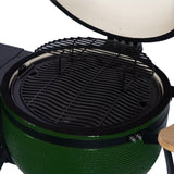 ZUN 24 "Ceramic Pellet Grill with 19.6" diameter Gridiron Double Ceramic Liner 4-in-1 Smoked Roasted BBQ ET299476DKG