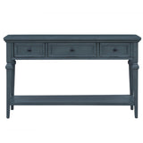 ZUN TREXM Classic Retro Style Console Table with Three Top Drawers and Open Style Bottom Shelf, Easy WF199599AAM