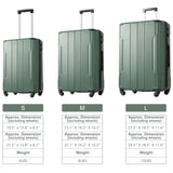 ZUN Hardside Luggage Sets 2 Piece Suitcase Set Expandable with TSA Lock Spinner Wheels for Men Women PP302848AAF