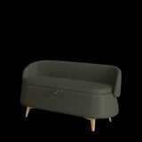 ZUN 50 inchesMulti-functional long rectangular bed end storage sofa stool teddy fleece W1278122700