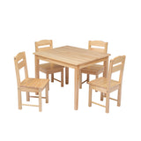 ZUN Children's Wooden Table And Chair Set Pine 67817123