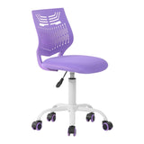 ZUN Plastic Task Chair/ Office Chair - Purple W1314127872