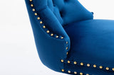 ZUN Swivel Bars Chair Set of 2 Modern Adjustable Counter Height Bars, Velvet Upholstered W72847446