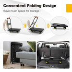 ZUN 1100 lb. Capacity Platform Cart Heavy Duty Dolly Folding Foldable Moving Warehouse Push Hand Truck W1626P144358