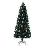 ZUN 6FT Small Light Fiber Optic Christmas Tree 230 Branches 59297514