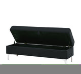 ZUN Storage Bench Solid Color 2 Seater Furniture Living Room Sofa Stool 17430972