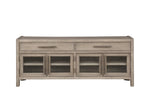 ZUN Bridgevine Home Cypress Lane 65 inch TV Stand Console, No Assembly Required, White Oak Finish B108P163862
