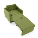 ZUN Sofa Bed Chair 2-in-1 Convertible Chair Bed, Lounger Sleeper Chair for Small Space with One Pillow, W487119624
