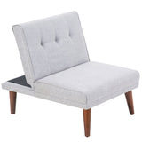 ZUN Comfy Mini Couches, Small Recliner Futon Chair with Adjustable Backrest, Armless Living Room Couch W2121134935