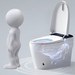 ZUN Smart Toilet with Heated Bidet Seat, Portable toilet with bidet built in AUTO Open&Close, Feet W1872115312