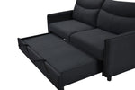 ZUN 3 in 1 Convertible Sleeper Sofa Bed, Modern Fabricseat Futon Sofa Couch w/Pullout Bed, Small W141784055