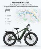 ZUN AOSTIRMOTOR New Pattern King 26" 1000W Electric Bike 26in Fat Tire 52V15AH Removable Lithium Battery 19769020