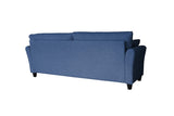 ZUN 2042 Blue three-seat sofa, linen W112852390