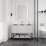 ZUN 48 Inch Freestanding Bathroom Vanity With Resin Basin,48x18 W99951398