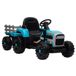 ZUN Ride on Tractor with Trailer,12V Battery Powered Electric Tractor Toy w/Remote Control,electric car W1396104251