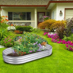 ZUN Galvanized Planter Bed,Galvanized Raised Garden Bed Kit, Galvanized Planter Raised Garden Boxes W46549245