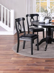 ZUN Classic Design Dining Room 5pc Set Round Table 4x side Chairs Cushion Fabric Upholstery Seat B01147410