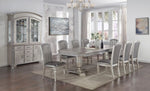 ZUN Luxury Formal Glam 2pc Set Dining Side Chair Silver Finish Sparkling Embellishments Surround B011130713