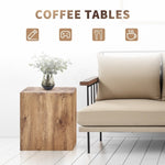 ZUN Square Stool & Coffees,15.7 Inch sofa End, Mid Century Rustic Coffee, Sofa Side WF320039AAE