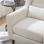 ZUN Modern Accent Chair Upholstered Foam Filled Living Room Chairs Comfy Reading Chair Mid Century W1028122699