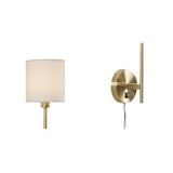ZUN Metal Wall Sconce with Cylinder Shade, Set of 2 B03595712