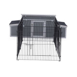 ZUN Outdoor Wood Chicken Coop with Wire Mesh Run, Nesting Boxes, Large Poultry House for 3-4 Chickens, W2181P152971