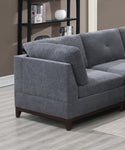 ZUN Modular Living Room Furniture Corner Wedge Ash Chenille Fabric 1pc Cushion Wedge Sofa Couch Exposed B011104328