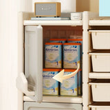 ZUN Multilayer storage,Toy picture book storage Children's floor shelf Building blocks Plastic storage W509107503